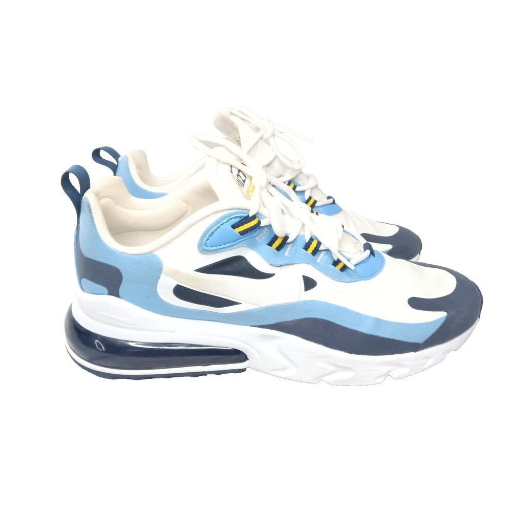 Nike Air Max 270 React Shoes Women's Size 8.5~CT1264-104 White University Blue
